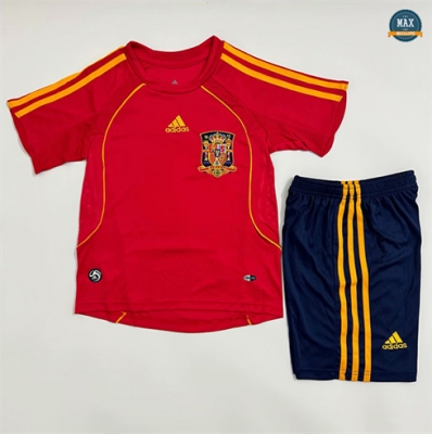 Max Maillot Rétro 2008 Espagne Enfant Domicile