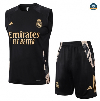 Nouveau Max Maillots Training Real Madrid Ensemble Débardeur 2024/25 noir