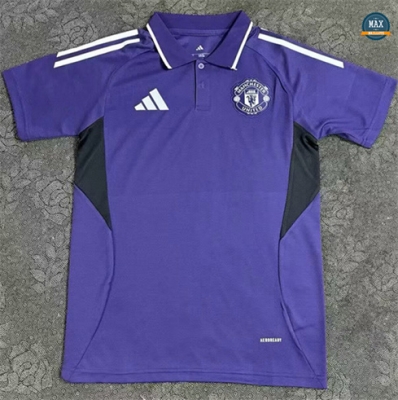 Maillot Foot Manchester United polo Training Violet 2025/26