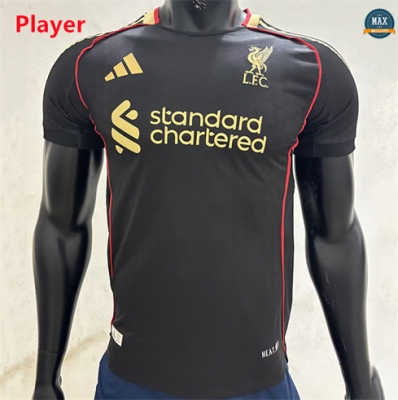 Max Maillot Liverpool Player Noir 2025/26