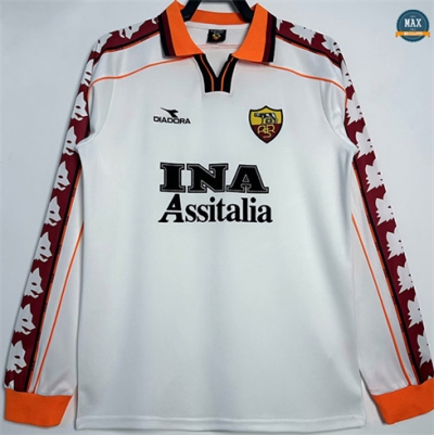 Max Maillots Retro 1998-99 AS Roma Exterieur Manche Longue