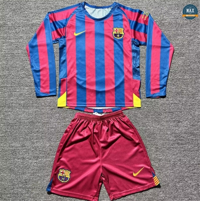 Max Maillots Retro 2005-06 Barcelone Enfant ucl Domicile Manche Longue