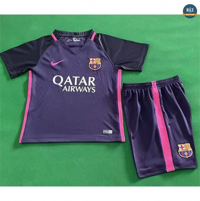 Max Maillot Rétro 2016-17 Barcelone Enfant Exterieur