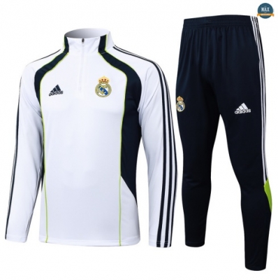 Maxmaillots Survetement Enfant Real Madrid 2025/26 Blanc/Noir/Vert Online