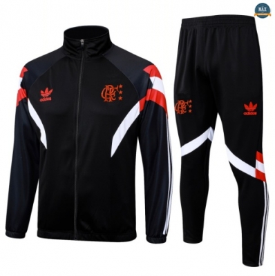 Maxmaillots Veste Survetement Flamengo 2025/26 Noir/Rouge/Blanc personnalisé