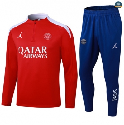 Maxmaillots Survetement PSG 2025/26 Rouge/Bleu/Blanc Pas Chere
