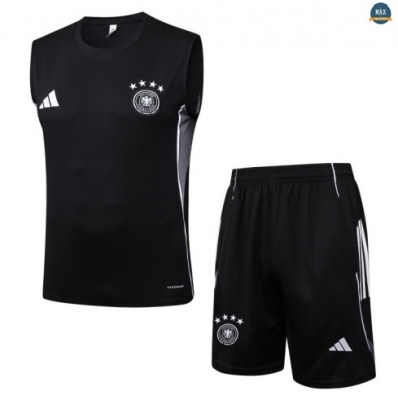 Maxmaillots Training Allemagne Ensemble Short Débardeur 2025/26 Noir/Gris Online