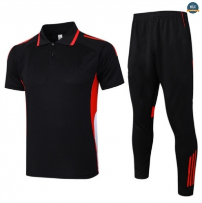 Maxmaillots Training Polo Bayern Munich 2025/26 Noir/Rouge Pas chèr