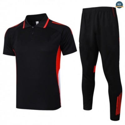 Maxmaillots Training Polo Bayern Munich 2025/26 Noir/Rouge Pas chèr