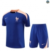 Maxmaillots Training France + Short 2025/26 Bleu Pas chèr