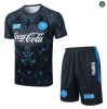 Maxmaillots Training Naples + Short 2025/26 Gris foncé/Noir/Bleu personnalisé