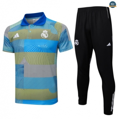 Maxmaillots Training Polo Real Madrid 2025/26 Bleu/Vert/Noir Online
