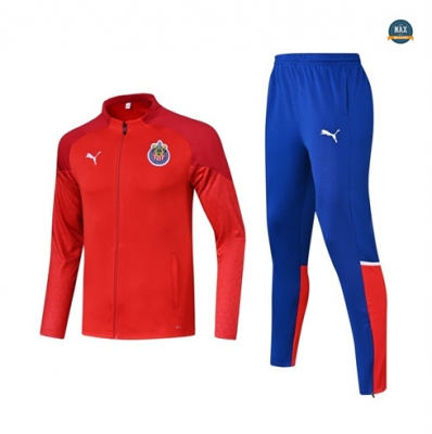 Créer Max Veste Survetement Chivas 2024/25 rouge pas cher fiable
