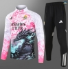Grossiste Max Survetement Enfant Real Madrid 2025/26 Rose/Noir/BlanC
