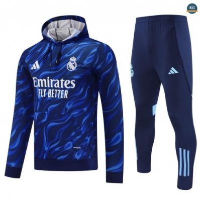 Soldes Max Sweatshirt à capuche Real Madrid 2025/26 Bleu Marine
