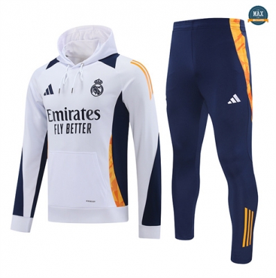 Survetement Sweatshirt à capuche Real Madrid 2024/25 Blanc