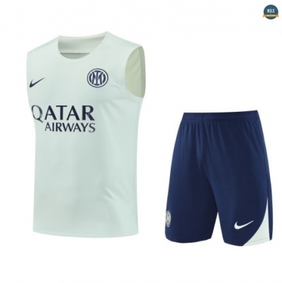 Achetez Max Maillots Training Foot Inter Milan Ensemble Short Débardeur 2025/26 Vert/bleu