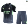 Soldes Max Maillots Training Foot Real Madrid goalkeeper + Short 2025/26 Gris/Noir