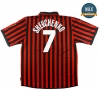 Maillot Retro 1999-00 AC Milan Centenary Domicile (7 shevchenko)