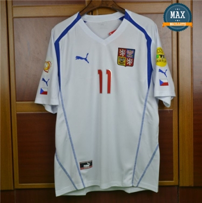 Maillot Retro 2004 Coupe du Europe République Tchèque Exterieur (11 Nedved)