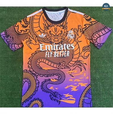 Acheter Max Maillot Real Madrid Training dragon Orange/Violet 2024/25
