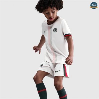Max Maillots Chelsea Enfant Exterieur Blanc 2025/26