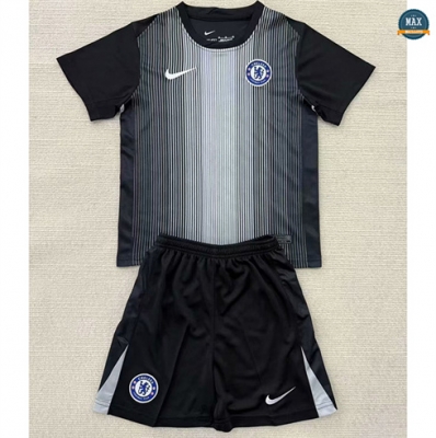 Max Maillots Chelsea Enfant Gardien de but Noir 2025/26