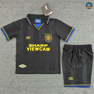 Max Maillots Retro 1993-94 Manchester United Enfant Exterieur