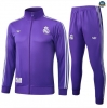 Maxmaillots Veste Survetement Enfant Real Madrid 2025/26 Violet/Blanc Pas Chere
