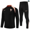 Maxmaillots Survetement France 2025/26 Noir/Rose Pas Cher