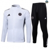 Maxmaillots Veste Survetement Inter Miami 2025/26 Blanc/Noir discout