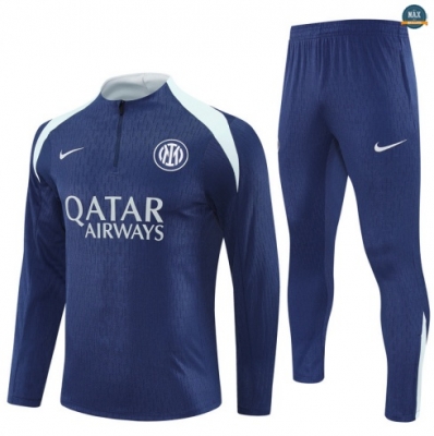 Maxmaillots Survetement Inter Milan 2025/26 Bleu Marine/Bleu Clair Pas chèr