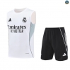 Maxmaillots Training Real Madrid Ensemble Short Débardeur 2025/26 Blanc/Vert discout