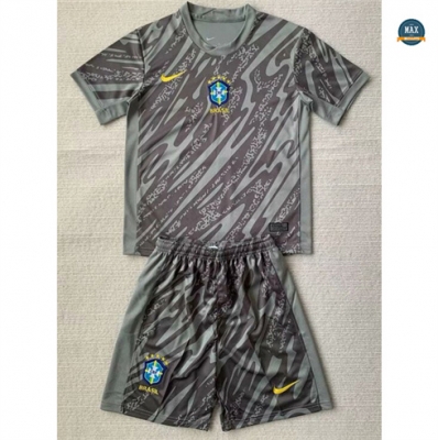 Max Maillot Brésil Enfant Gardien de but Gris 2024/25