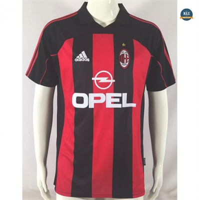 Max Maillots Retro 2001-02 AC Milan Domicile