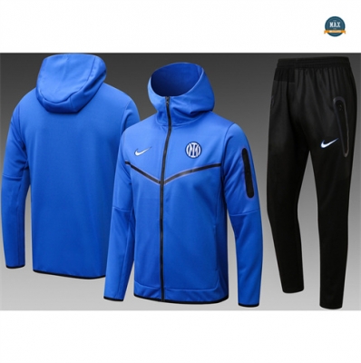 Soldes Max Veste Survetement à Capuche Inter Milan 2024/25 bleu pas cher fiable