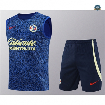Marque Max Maillot América Debardeur 2024/25 Training bleu pas cher fiable