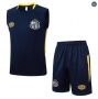 Prix Max Maillot Training Foot Santos Ensemble Short Débardeur 2025/26 Bleu Marine/Jaune