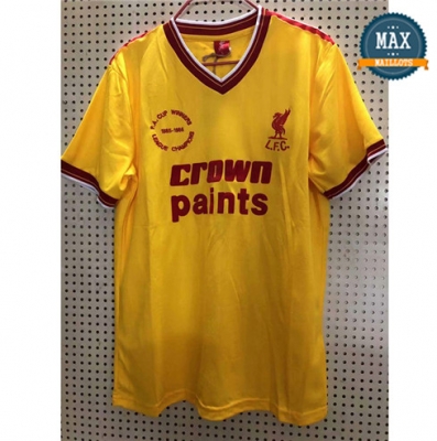 Maillot Retro 1985-1986#Liverpool Exterieur Jaune