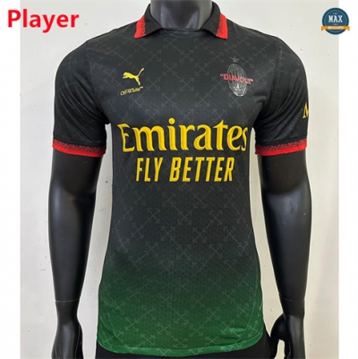 Max Maillots Player Version 2024/25 AC Milan co-branded Noir