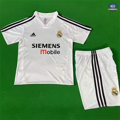 Max Maillots Rétro 2004-05 Real Madrid Enfant Domicile