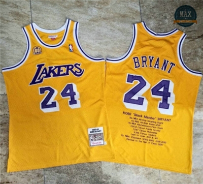 Max Maillot Kobe Bryant, Los Angeles Lakers - Gold Commemorative