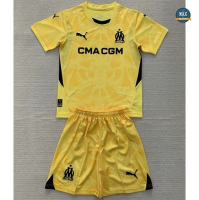 Max Maillot Olympique Marseille Enfant Gardien De But Jaune 2024/25