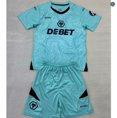 Max Maillots Wolverhampton Enfant Gardien De But Bleu 2024/25