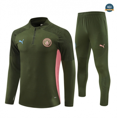 Soldes Max Survetement Enfant Manchester City 2024/25 vert
