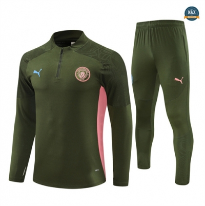 Soldes Max Survetement Enfant Manchester City 2024/25 vert