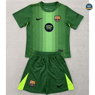 Max Maillot Barcelone Enfant Gardien de but Vert 2025/26