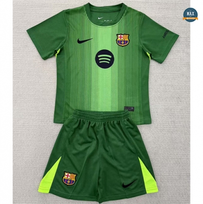 Max Maillot Barcelone Enfant Gardien de but Vert 2025/26