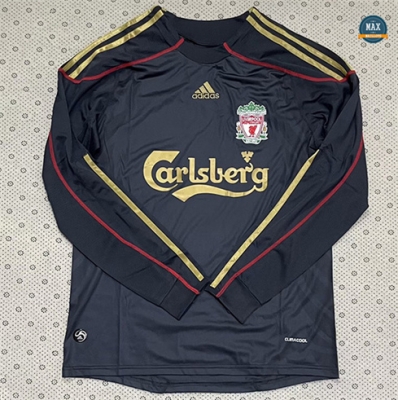 Max Maillots Retro 2009-10 Liverpool Exterieur Manche Longue