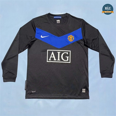Max Maillots Retro 2009-10 Manchester United Exterieur Manche Longue